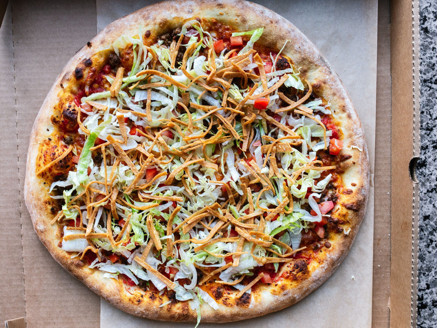 Elmwood: Taco pizza